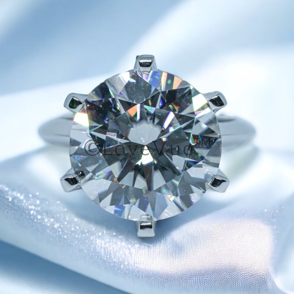 Certified 10ct. t.w. Diamond Large Brilliant Solitaire Engagement Wedding Ring
